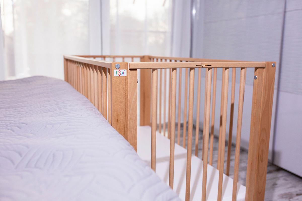 Reisebett Buche - Buchefarben, Basics, Holz (120/60/72cm) - tiSsi