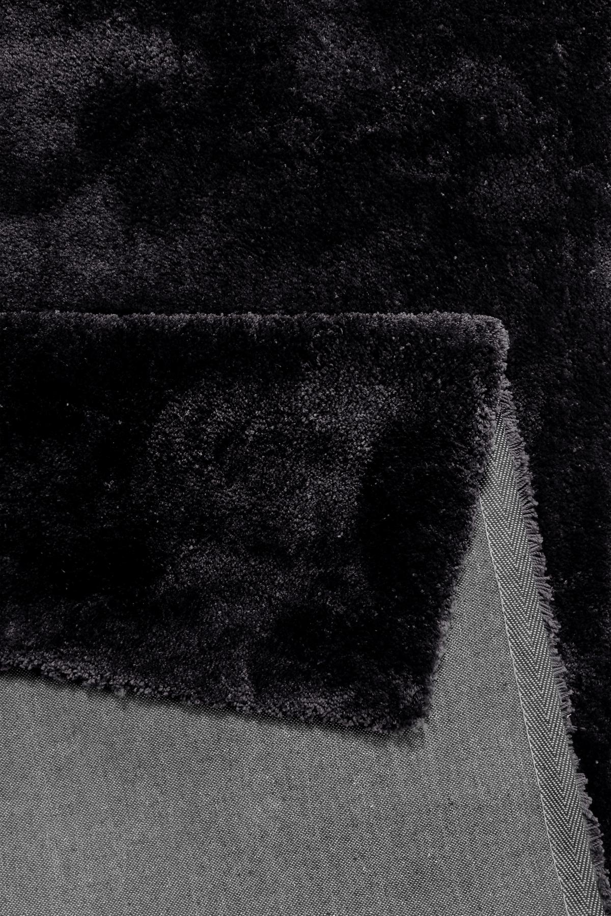 Hochflorteppich Relaxx Schwarz 80x150 cm - Schwarz, Basics, Textil (80/150cm) - Esprit