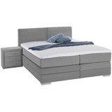 Boxspringbett mit Topper & Bettkasten 160x200 Alexandra - Hellgrau/Grau, MODERN, Holz (160/200cm)