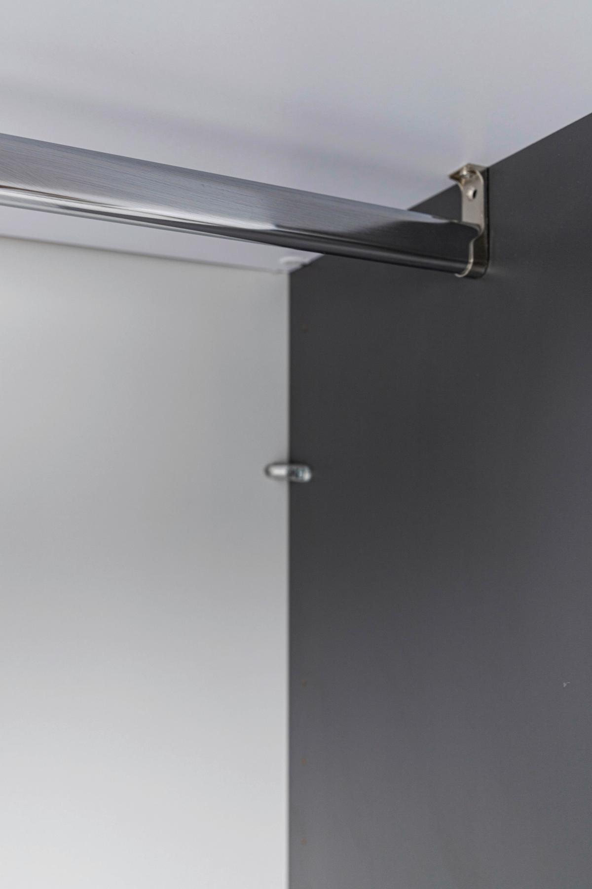 SCHIEBETÜRENSCHRANK Wilma Graphitfarben B: 175cm - Graphitfarben, MODERN, Holzwerkstoff (175/210/61,5cm) - P & B