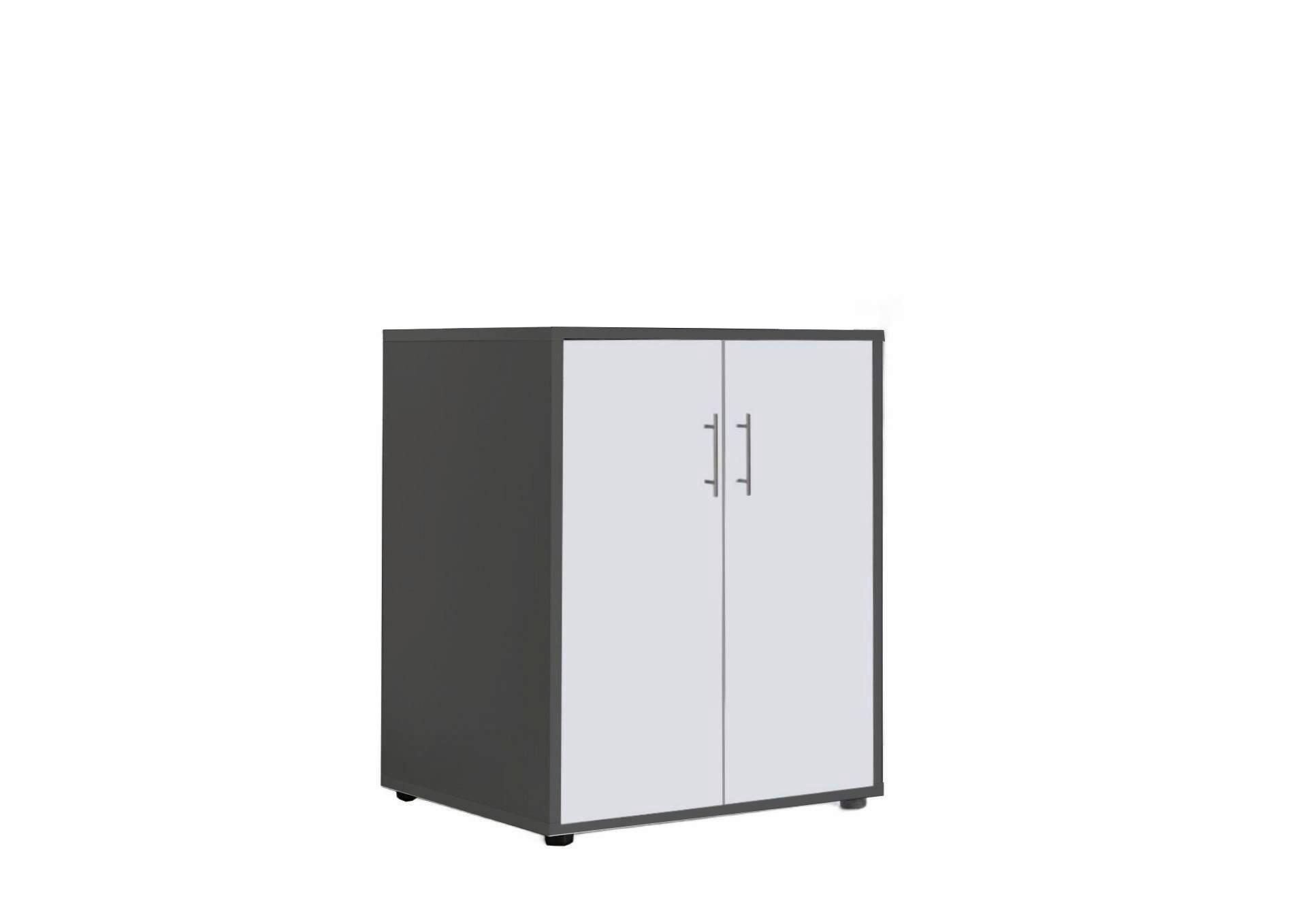 AKTENSCHRANK OFFICE EDITION - Anthrazit/Weiß, MODERN, Holzwerkstoff (54/74/50cm) - MID.YOU