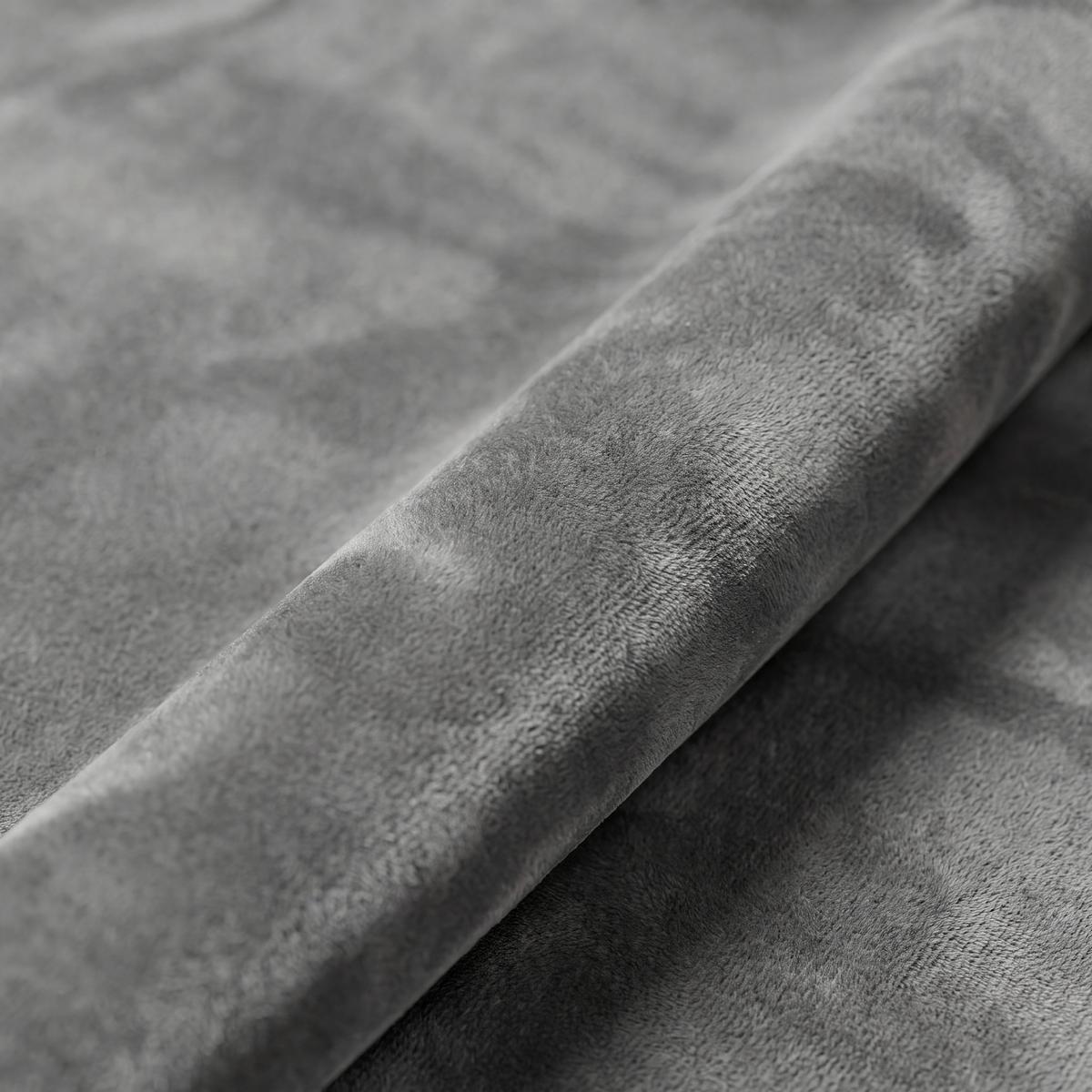 Vierfußstuhl Zoe Samt dunkelgrau, B: 58cm - Dunkelgrau/Schwarz, Trend, Textil/Metall (58/85/47cm)
