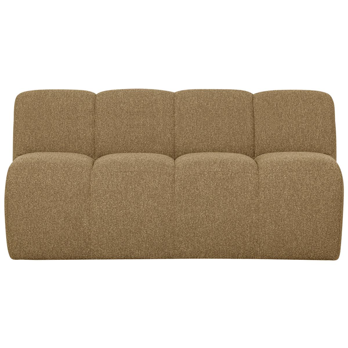 Sitzbank Mojo Dunkelgelb B: 164cm - Dunkelgelb/Schwarz, MODERN, Textil (164/83/73cm) - Livetastic
