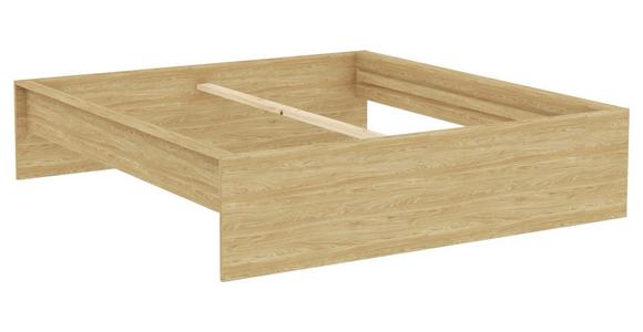 Bettrahmen Unit 180 - Eichefarben, KONVENTIONELL, Holzwerkstoff (205/195/47cm) - Ondega