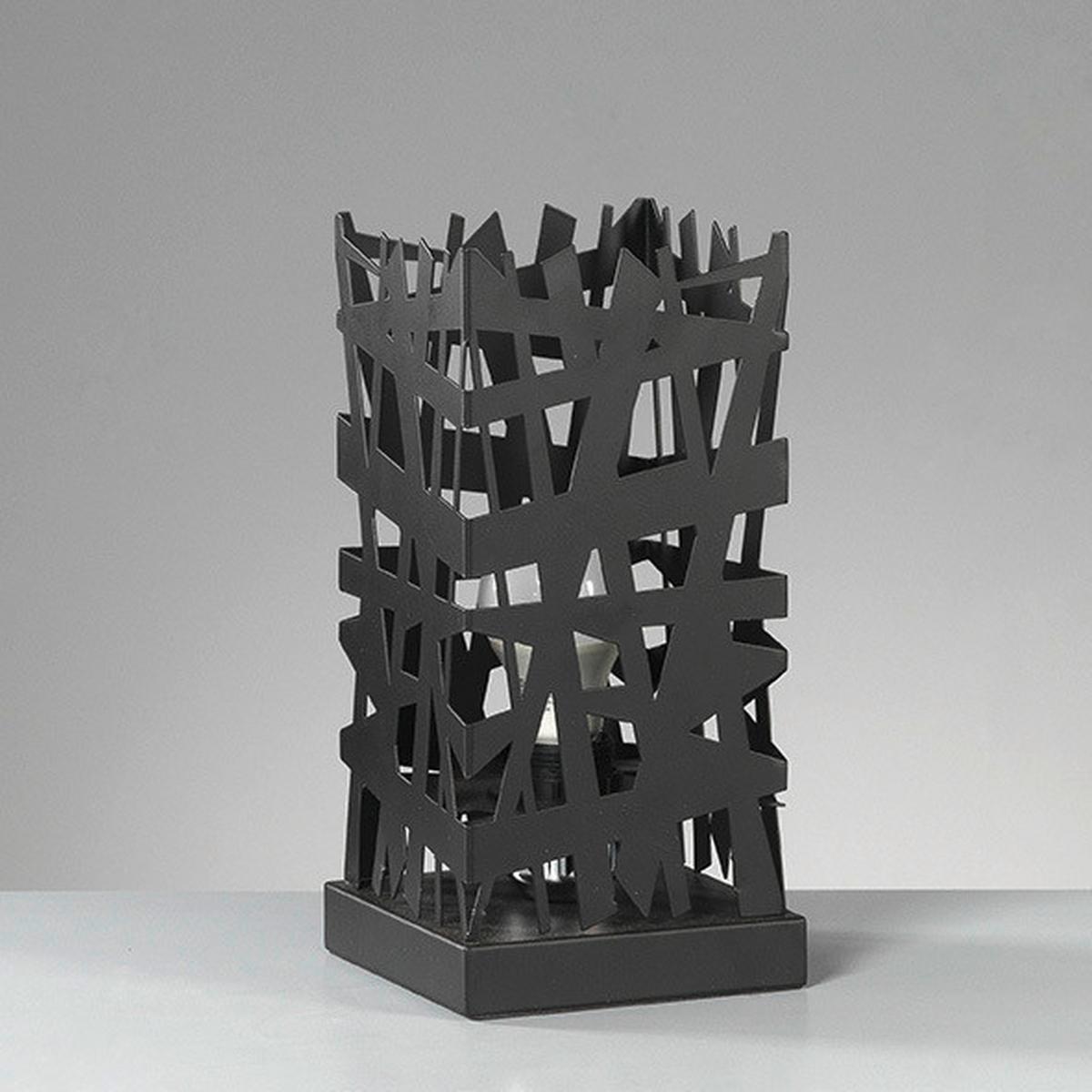 Tischleuchte 4919/Ln - Brombeere/Schwarz, Design, Metall (14/29cm)