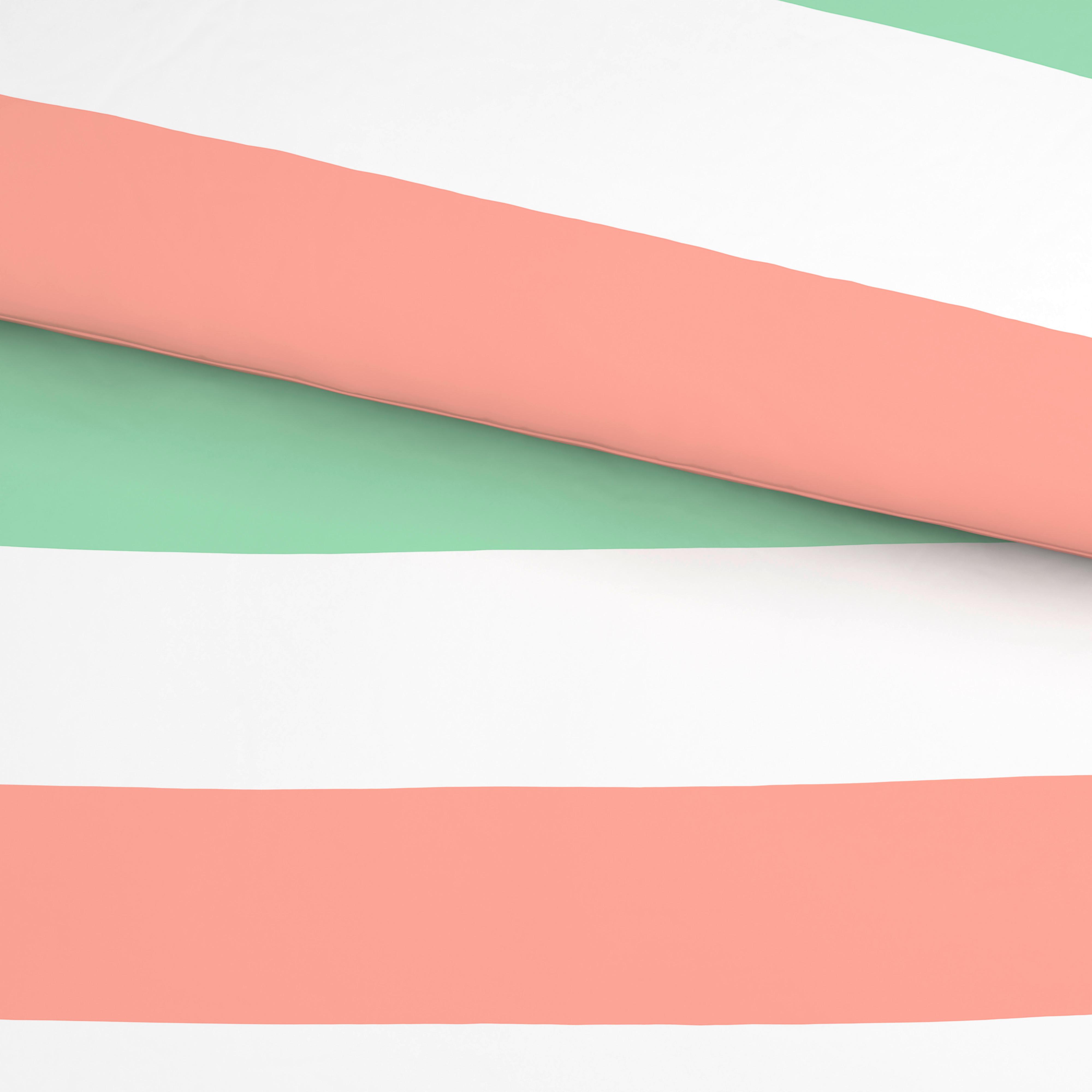 Bettwäsche Irma - Rosa/Weiß, MODERN, Textil - Luca Bessoni