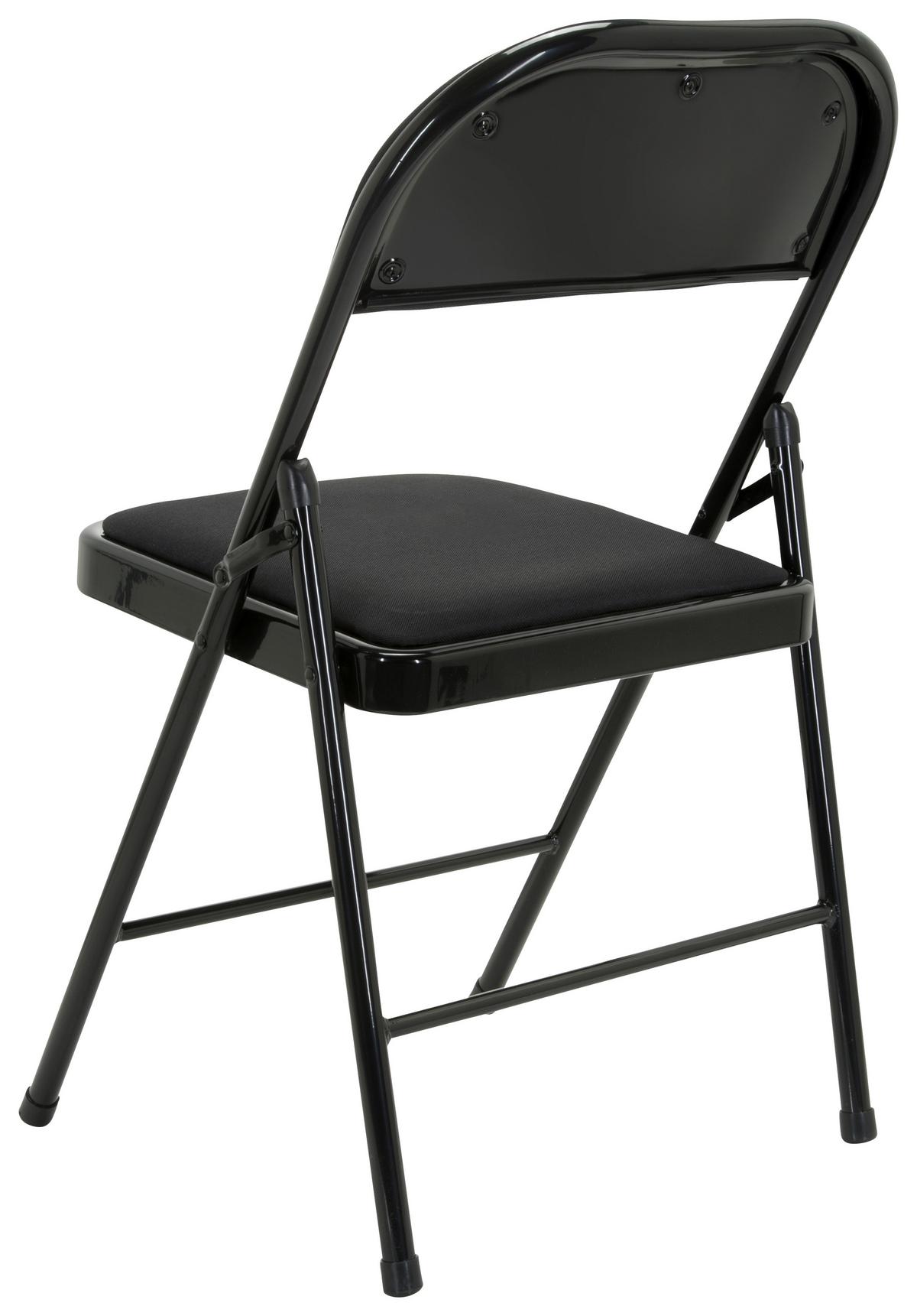 Klappstuhl Tudela Ii Schwarz - Schwarz, Basics, Textil/Metall (44/80/49cm) - MID.YOU