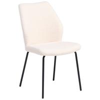 Stuhl Elli - Schwarz/Weiß, LIFESTYLE, Textil/Metall (48/89/63cm) - Livetastic