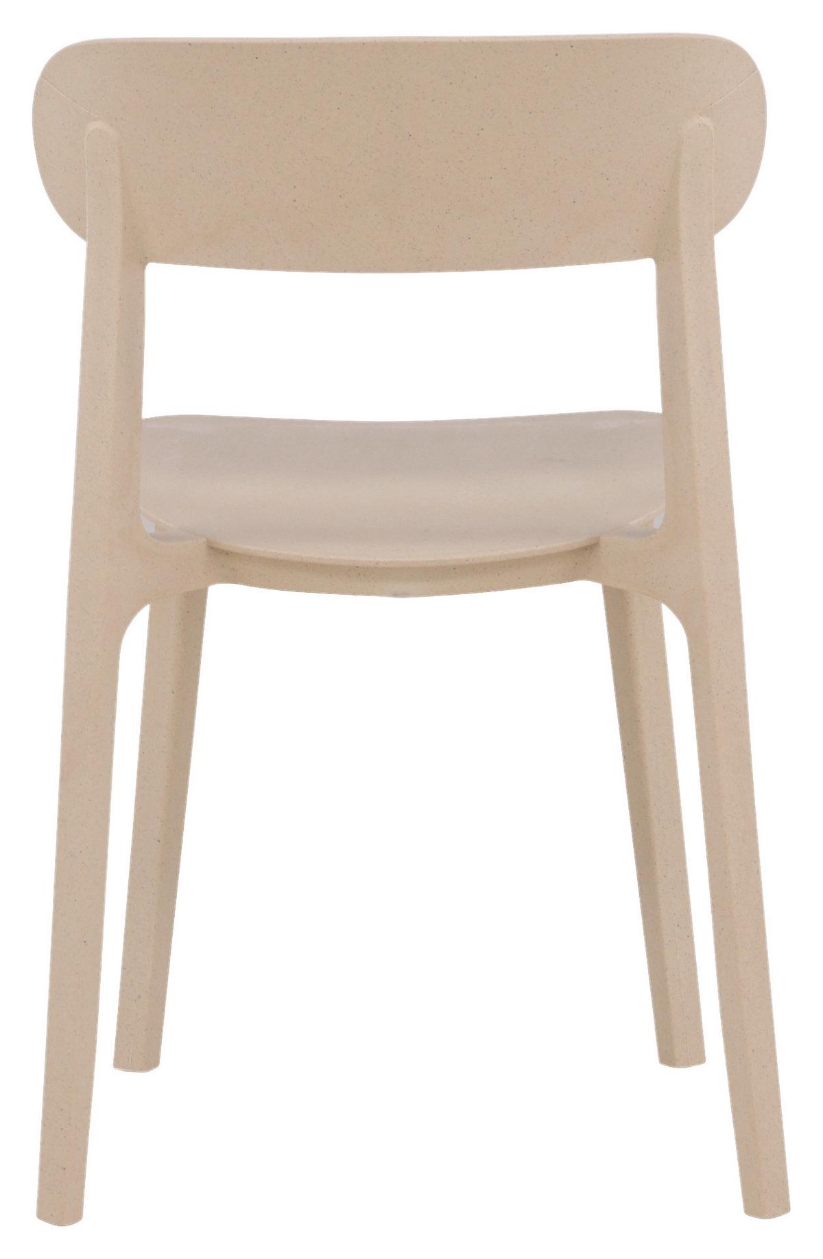 Stuhl-Set Åstol - Beige, Design, Holz/Kunststoff (50/78,5/52cm) - Livetastic