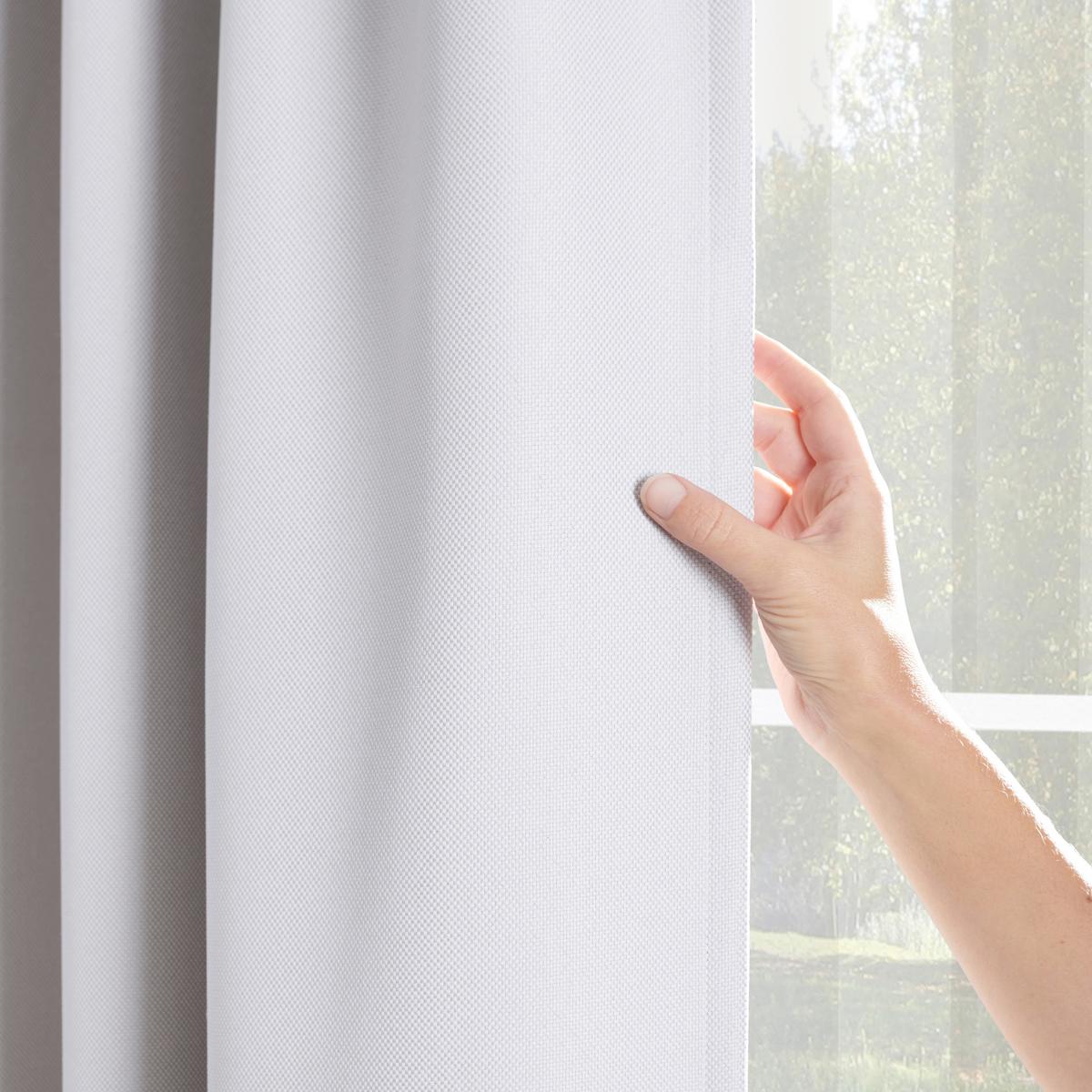 Zatemňovací záves Roman, 135/255cm, biela - biela, Modern, textil (135/255cm) - Premium Living