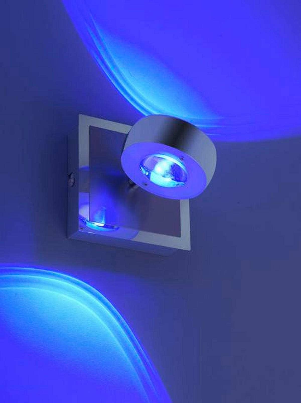 Led-wandleuchte 12471-55 Lolasmart-Opti - Silberfarben, Design, Kunststoff/Metall (12/12/14cm)
