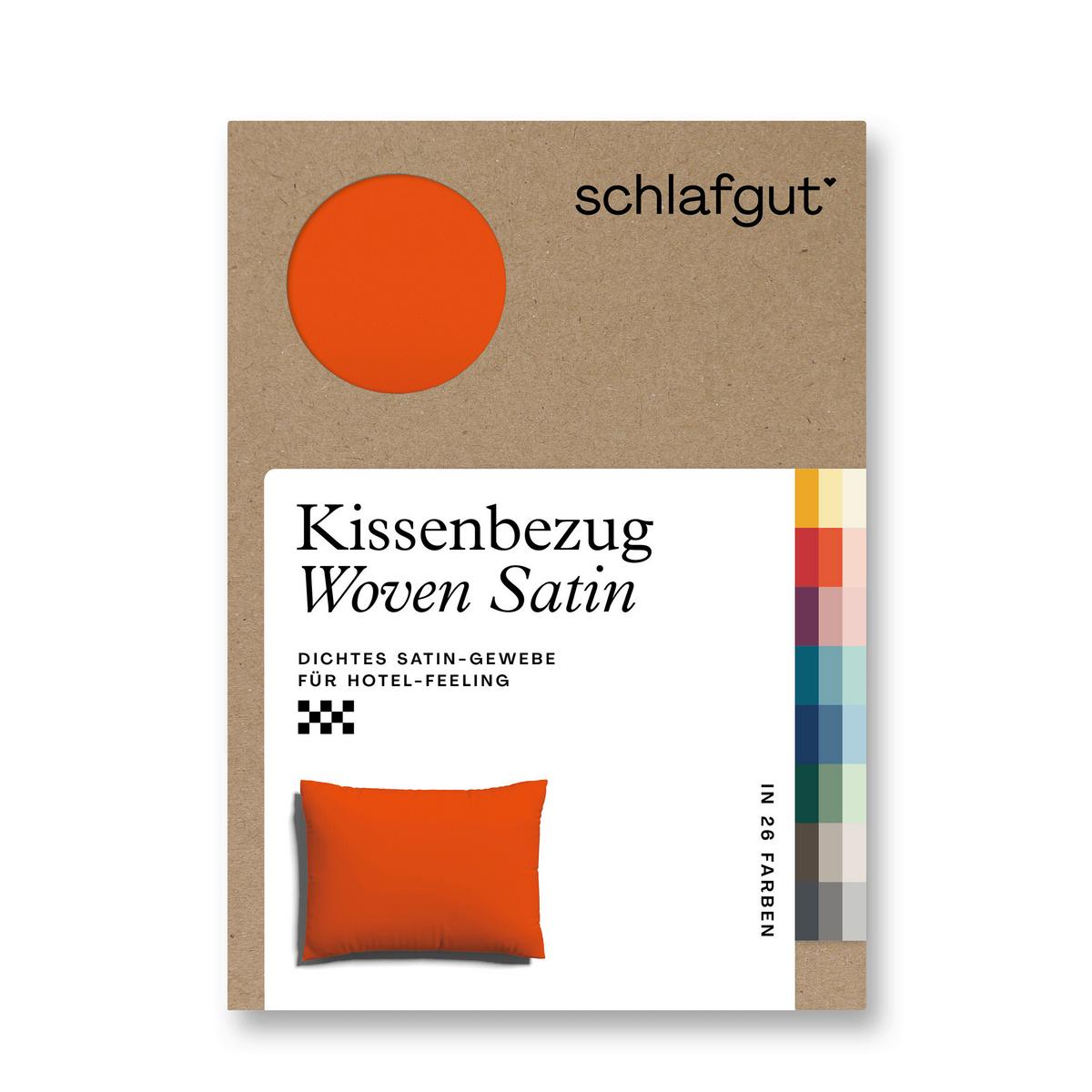 KOPFPOLSTERBEZUG WOVEN SATIN - Rot, Basics, Textil (60/80cm) - Schlafgut