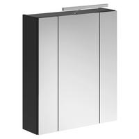 Spiegelschrank Linus Schwarz Spiegelglas B: 60 cm - Schwarz, MODERN, Glas/Holzwerkstoff (60/71/19cm) - MID.YOU