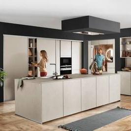 Einbauküche Riga Frei Planbar Modern, Grifflos - MODERN, Holzwerkstoff - Vertico