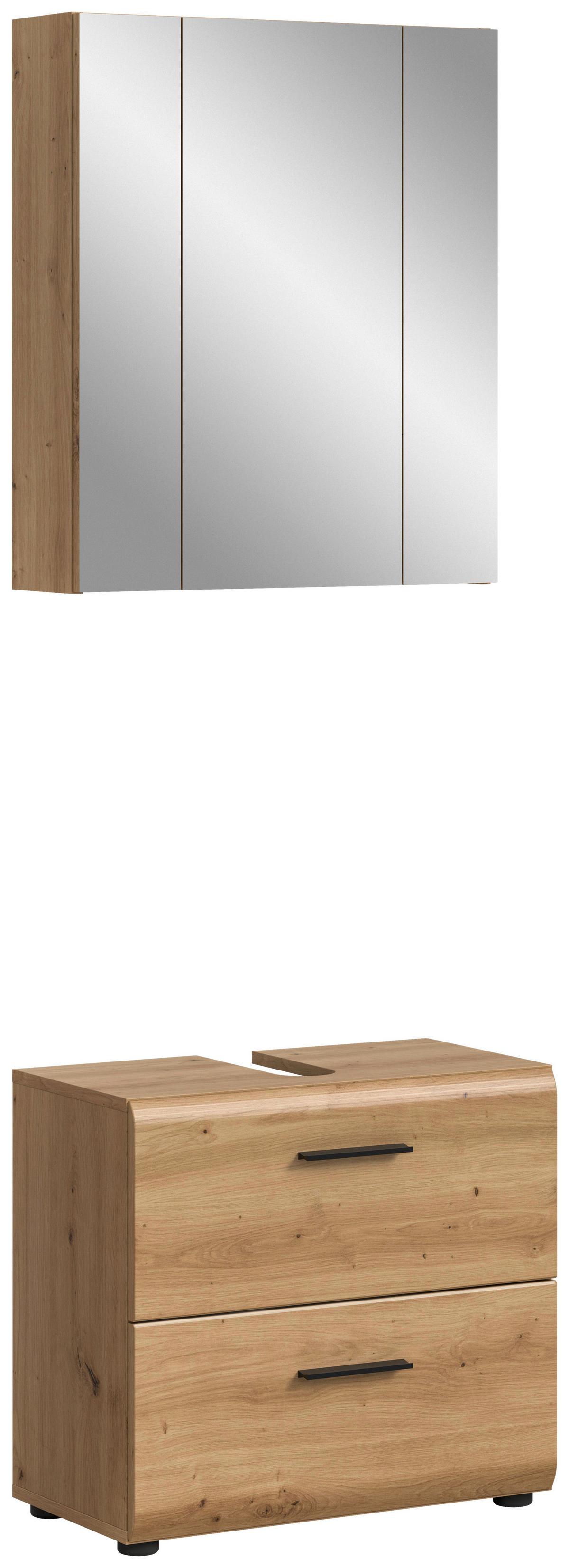 Badezimmer Ice Eiche Artisan Dekor B: 60cm - Eiche Artisan, Basics, Holzwerkstoff (60cm) - MID.YOU