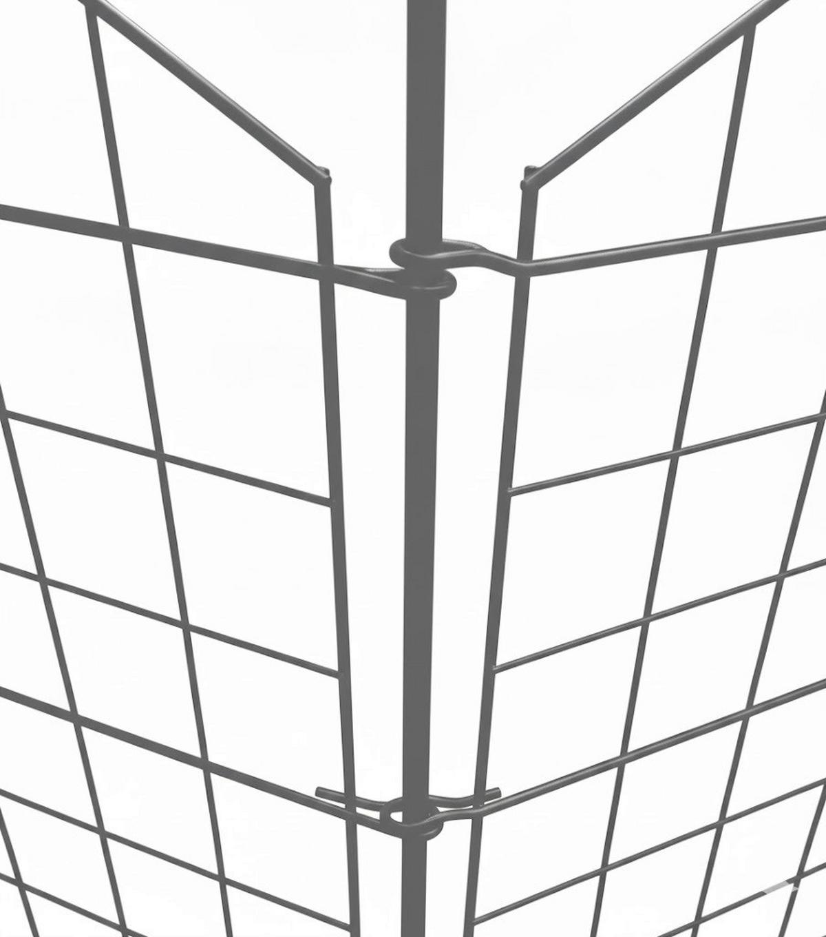 DEKOZAUN UNTERBOGEN 11-TEILIG - Anthrazit, Basics, Metall (390/53/1cm)
