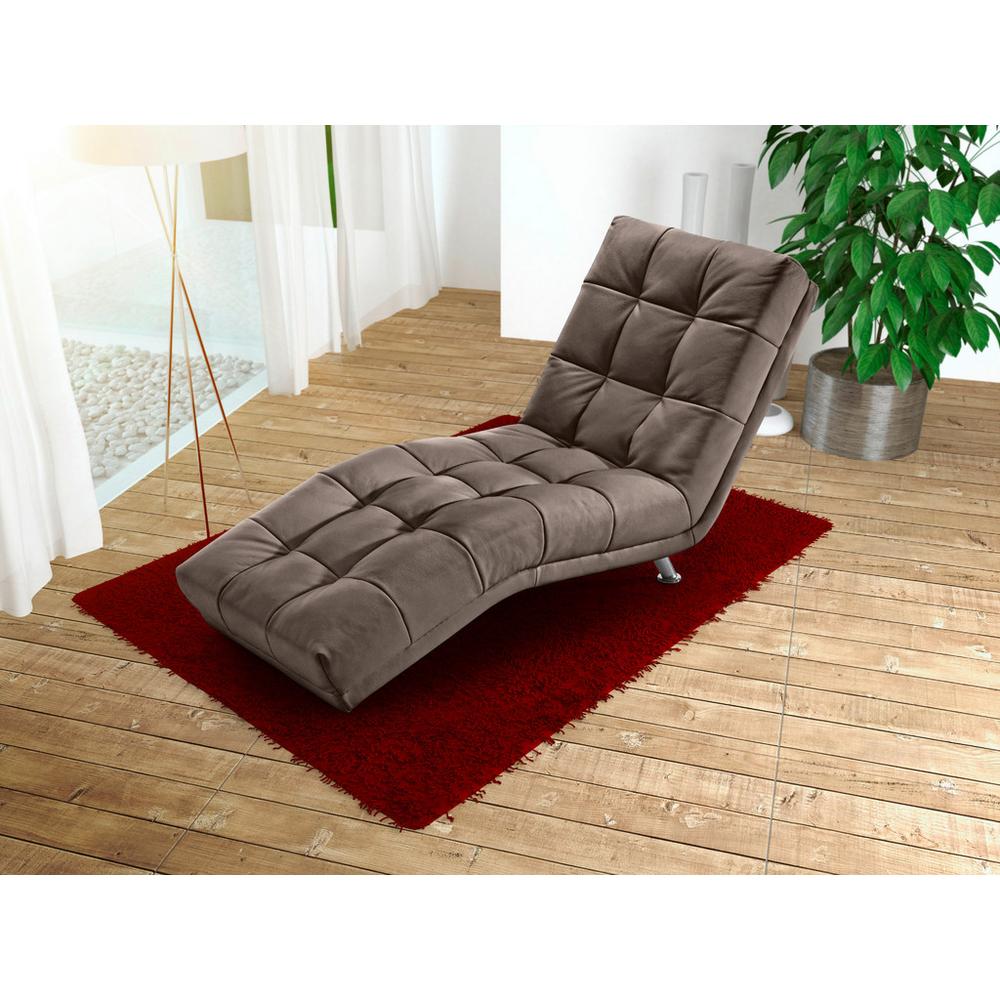 Relaxační lehátko Isabella, šedohnědé