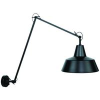 Wandleuchte Chicago 1-Flammig verstellbare Arme - Schwarz, Design, Metall (36/130cm) - It's about Romi