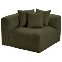 Modul Sofa Bloom Ecke B: 115 Cm Olivgrün - Olivgrün, Trend, Textil (115/70/115cm) - Livetastic