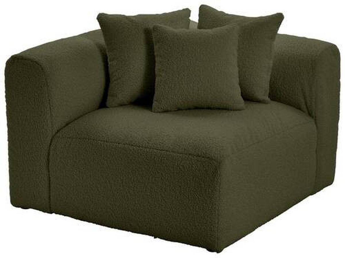 Modul Sofa Bloom Ecke B: 115 Cm Olivgrün - Olivgrün, Trend, Textil (115/70/115cm) - Livetastic