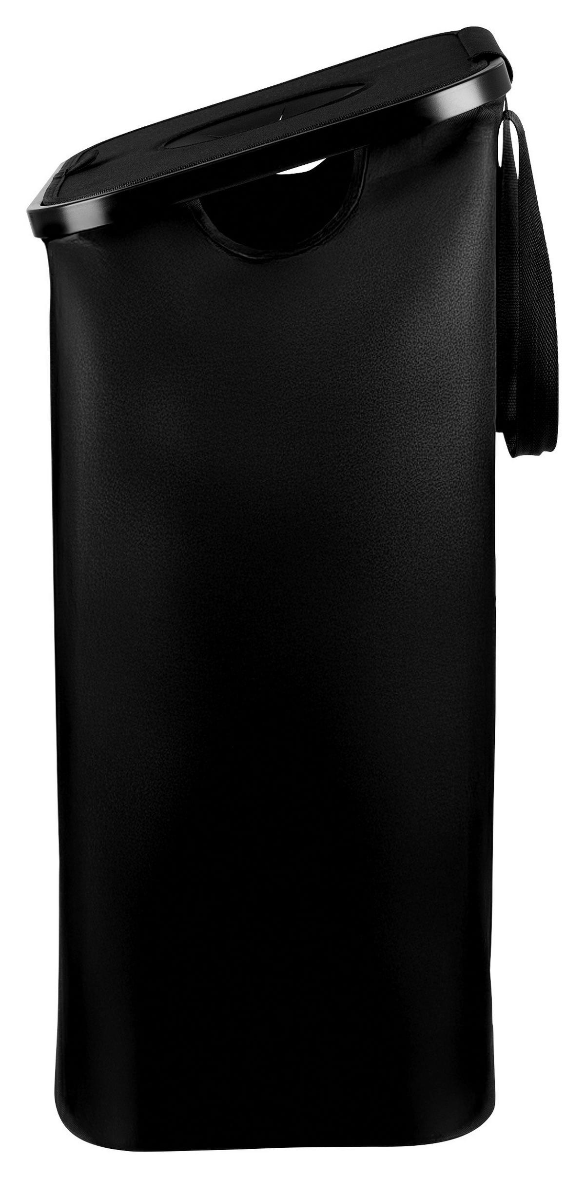 Flaschen/Dosensammelbehälter 80 Liter - Schwarz, Basics, Naturmaterialien/Kunststoff (40/32.5/72cm)