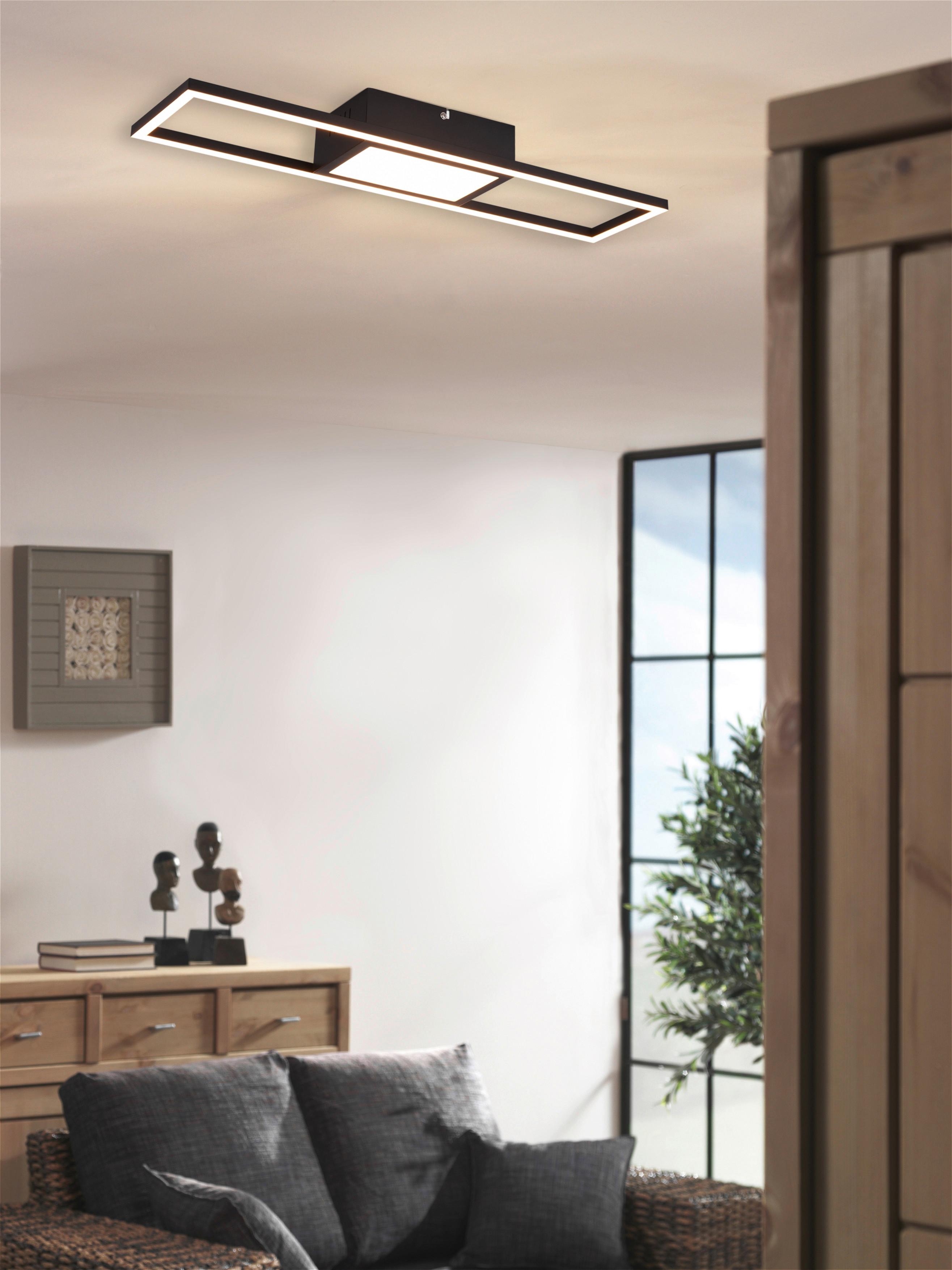 LED-Deckenleuchte R67172132 Regido - Schwarz, Design, Metall (60/6/13cm)