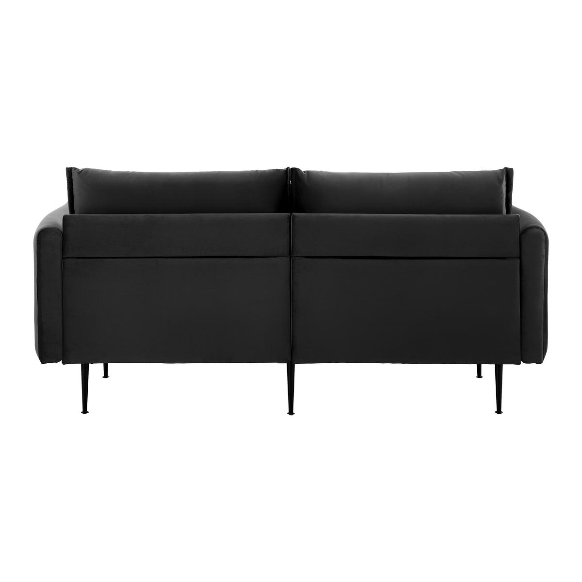 Pohovka YARA černá - černá/tmavě šedá, Moderní, kov/dřevo (194/77/92cm) - Bessagi Home