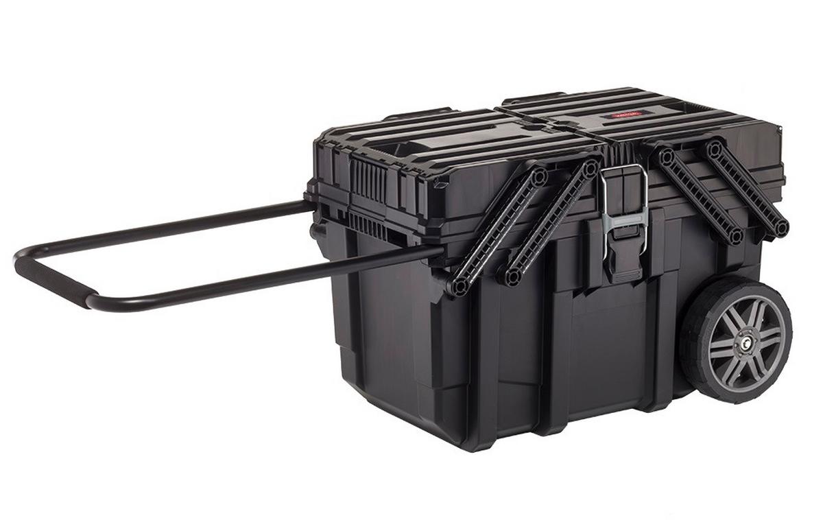 Szerszámosláda Gurulós Job Box - fekete, műanyag