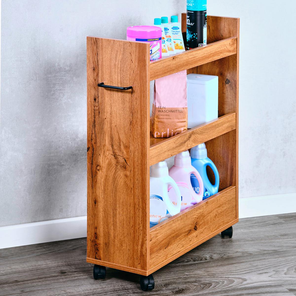 Allzweckwagen Eichefarben B: 60 Cm - Eichefarben, Basics, Holzwerkstoff (60/78/22cm) - Kesper