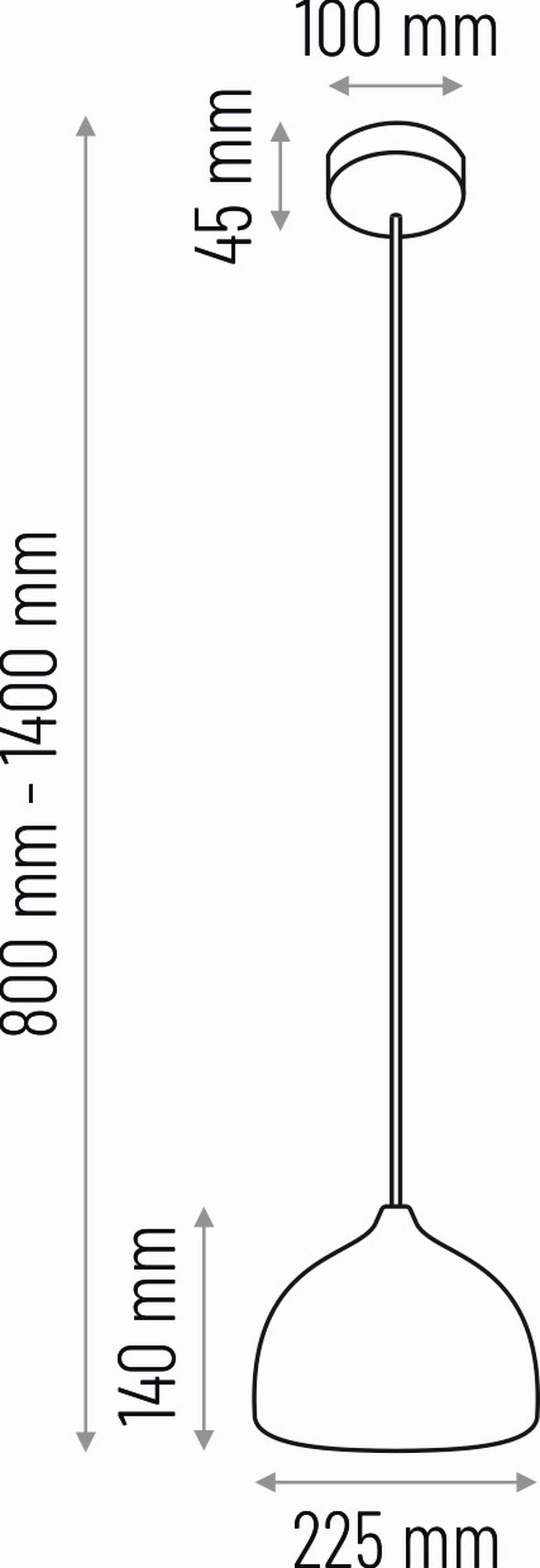 HÄNGELEUCHTE 8550232 ACORN II - Erlefarben/Weiß, Natur, Holz (22.5/90-140cm)