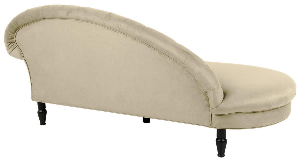 Récamiere Cupido, Beige B: 103 Cm - Beige/Schwarz, Design, Textil (103/91/216cm) - MID.YOU