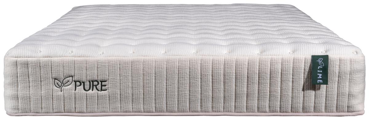 Taschenfederkernmatratze Lime Pure 200x200 Cm H2 H: 30 Cm - Weiß, Basics, Textil (200/200cm) - Linea Natura