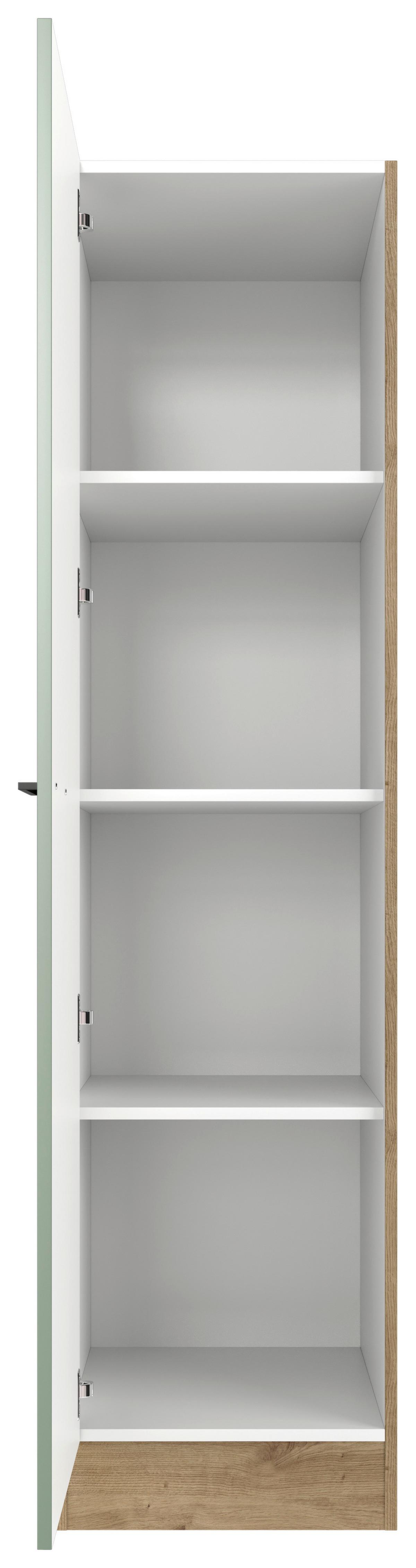 SKŘÍŇKA NA NÁDOBÍ CARA GE 50 - černá/zelená, Konvenční, kov/kompozitní dřevo (50/200/57cm) - FlexWell