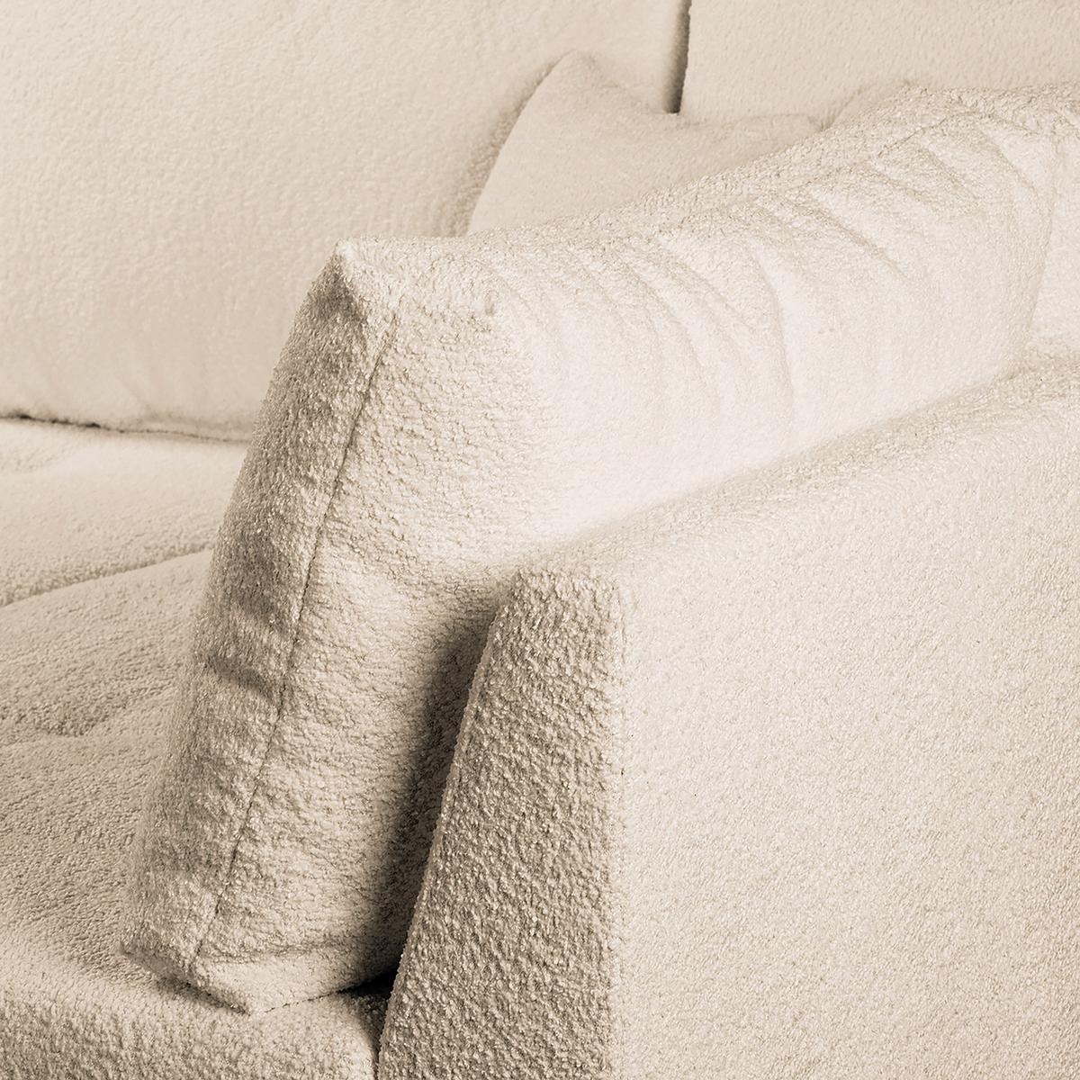 Ecksofa Ariella Weiß S: 231x161 Cm - Naturfarben/Weiß, Design, Textil (231/161cm) - Livetastic