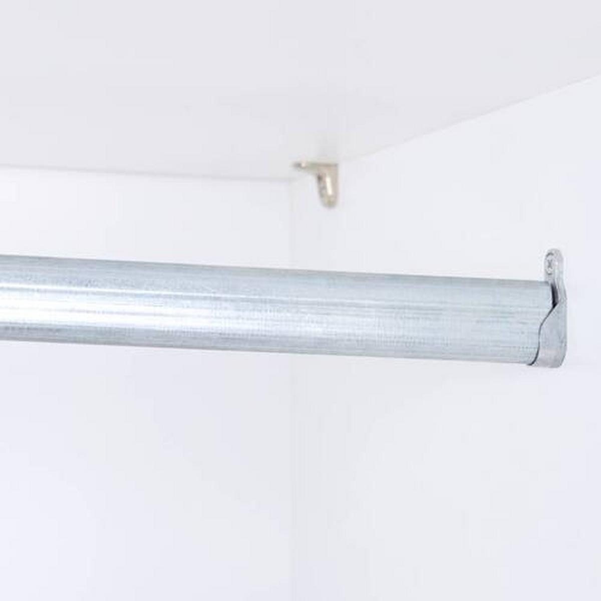 Drehtürenschrank B: 215 cm Fabio Weiß/Eiche Artisan Dekor - Weiß/Eiche Artisan, KONVENTIONELL, Holzwerkstoff (215/215/62cm)