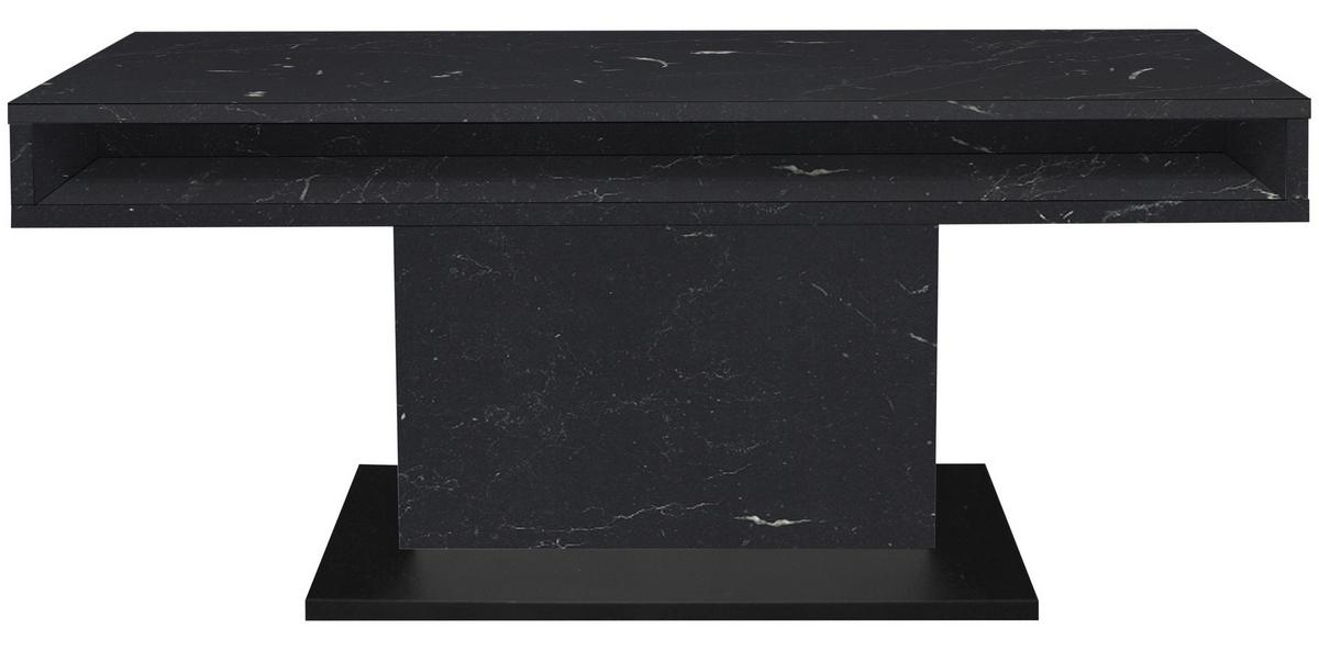 Couchtisch Lift Schwarz B: 110 Cm - Schwarz/Eiche Artisan, Design, Holzwerkstoff/Metall (110/58-77/60cm) - MID.YOU