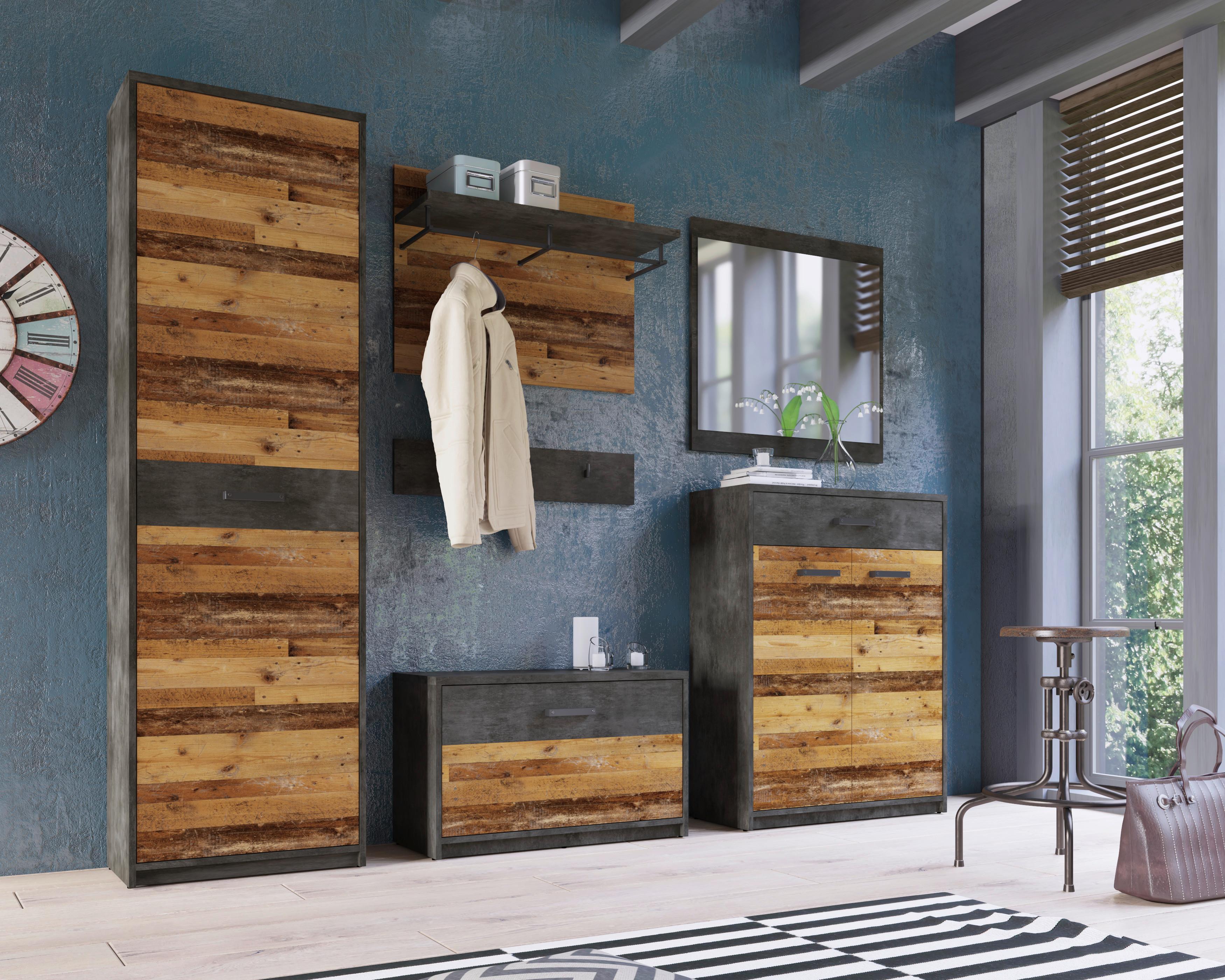 Kommode Perugia Fresko/Old Style B: 79,9 cm - Trend, Holzwerkstoff (79,9/106,2/34cm)