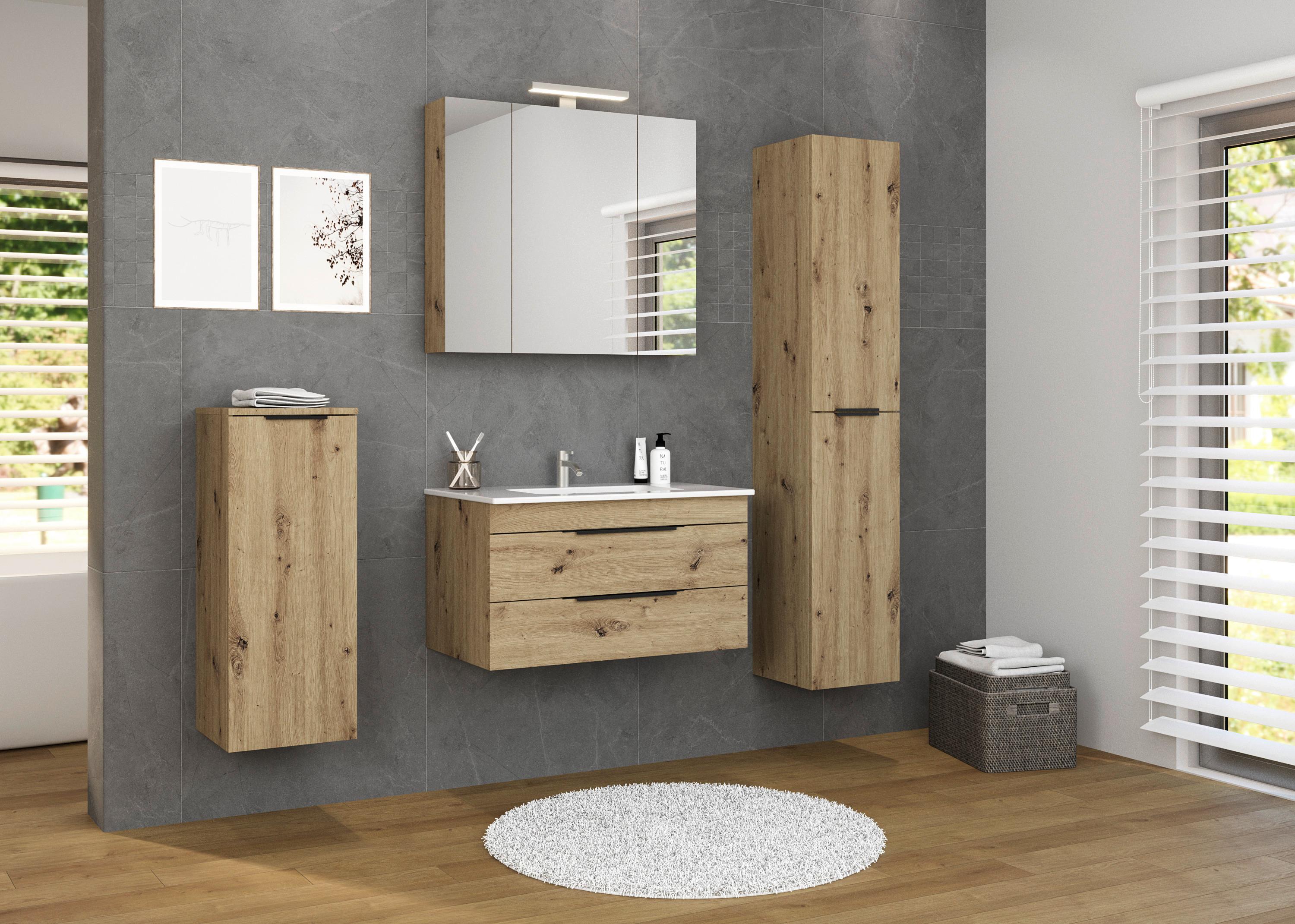 Unterschrank Sana Eiche Artisan Dekor B: 33 cm - Eiche Artisan, MODERN, Holzwerkstoff (33/85/33cm) - Stylife