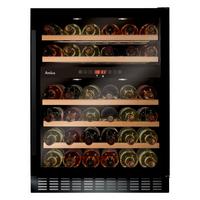 Weinkühlschrank Wk 341 110-2 S - Schwarz, Design, Glas (59,5/82/61,5cm) - Amica