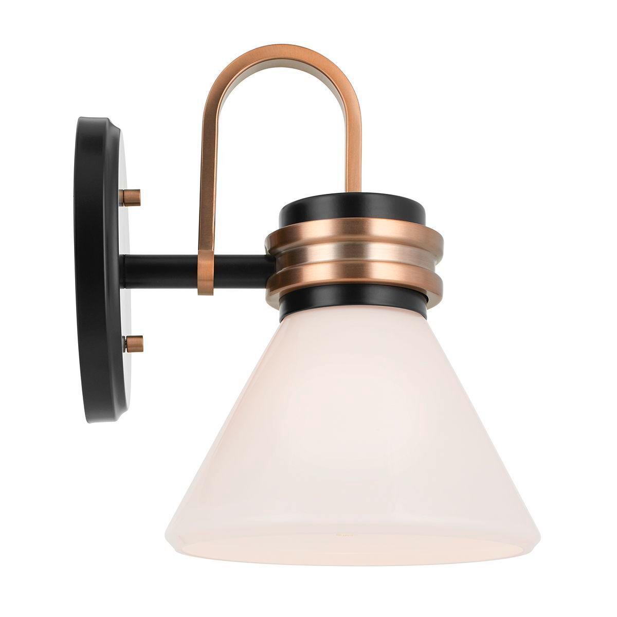 Fürdőszobai Falilámpa Kl-Farum1-Bk-Cpz - Pezsgő/fekete, Konventionell, üveg/fém (24/17,8/21,5cm) - Elstead Lighting
