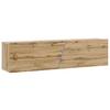 Lowboard Slant 160 - Eiche Wotan/Schwarz, Design, Holzwerkstoff (160/35/40cm) - Livetastic