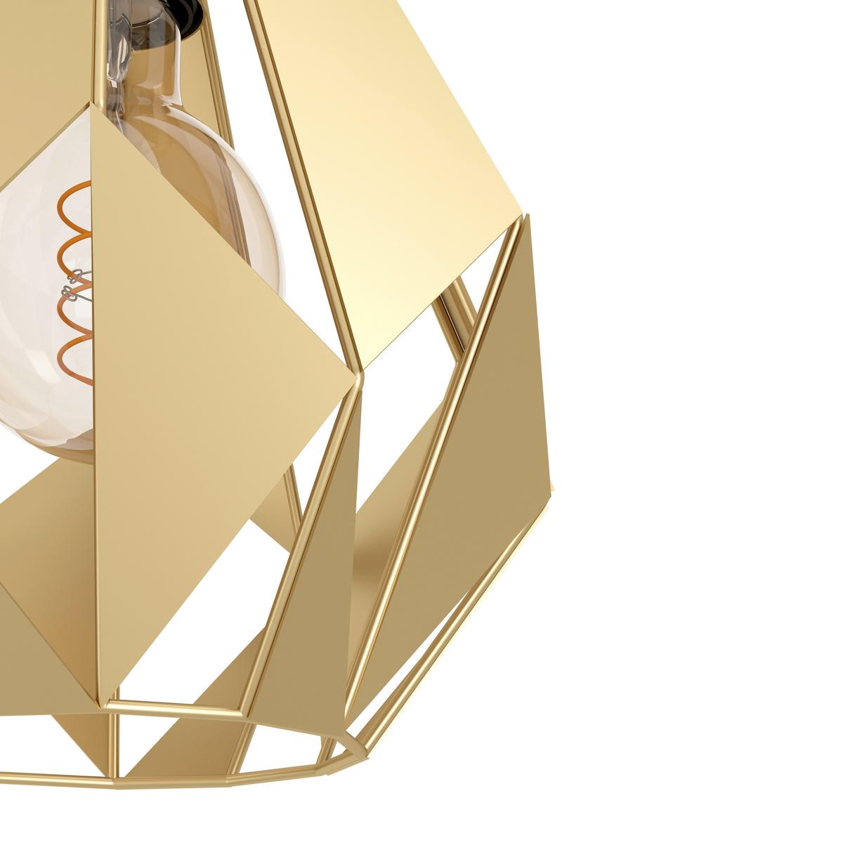 Hängeleuchte 43909*carlton - Goldfarben, Design, Metall (80,5/20,5/110cm) - Eglo