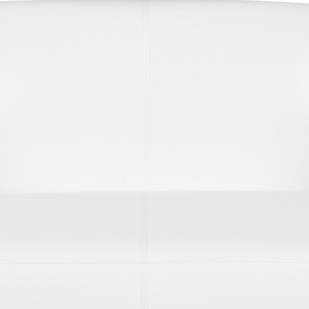 2-sitzer-sofa St. Lucia Weiß - Chromfarben/Weiß, MODERN, Textil (118/85/58cm) - MID.YOU