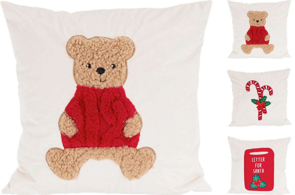 DEKORAČNÝ VANKÚŠ CUSHION VELVET - biela, Basics, textil (40/40cm)