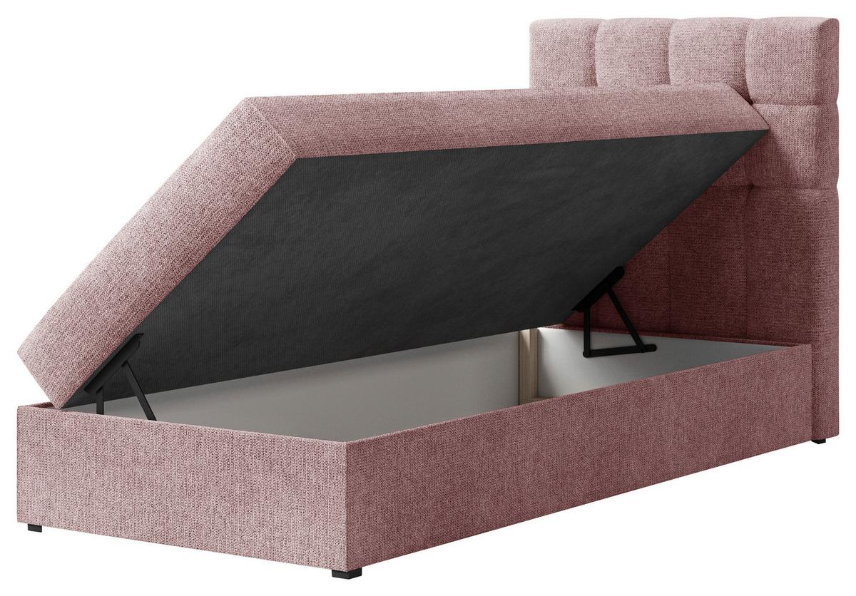 BOXBETT Oslo Kupferfarben 90x200cm - Schwarz/Kupferfarben, MODERN, Holz/Kunststoff (90/200cm) - MID.YOU