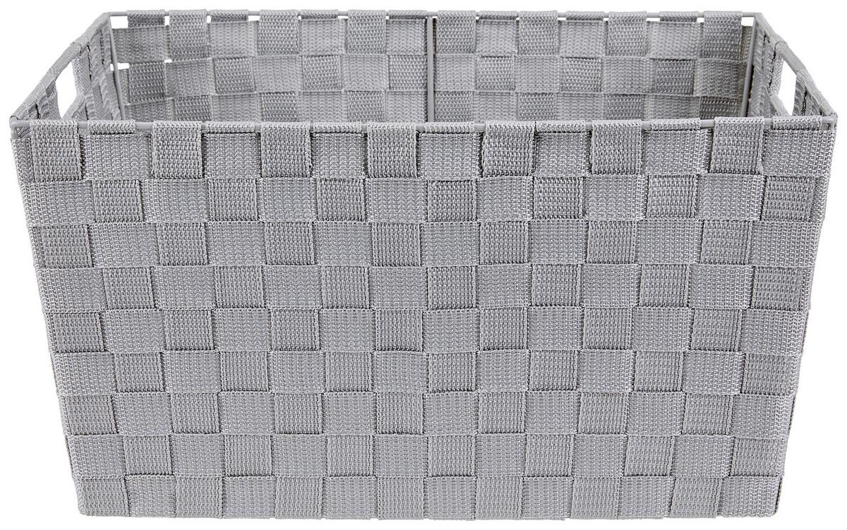 Aufbewahrungskorb Carolyn 44x32 Cm Kunststoff Grau - Grau, Basics, Kunststoff (44/23/32cm) - Ondega