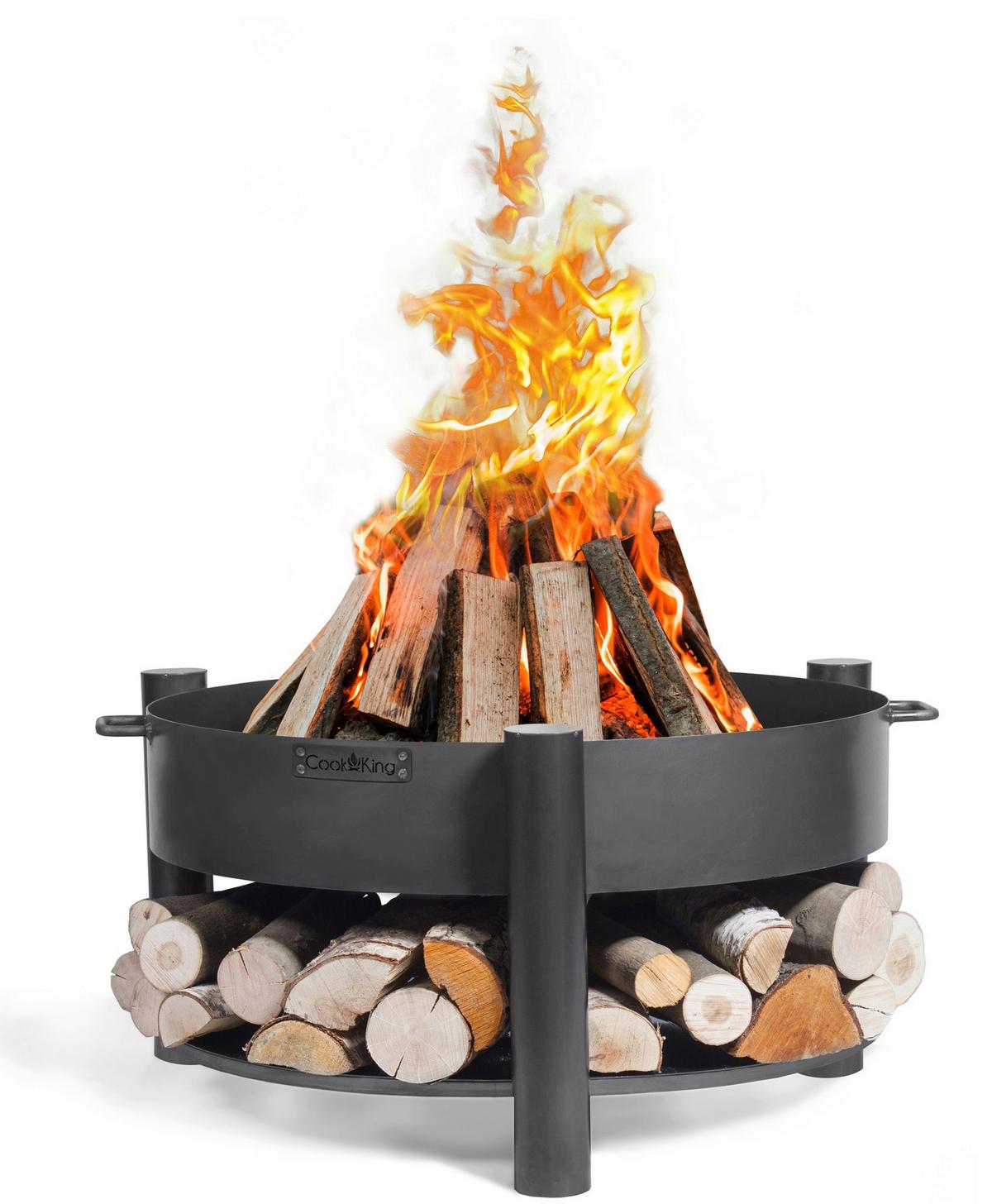 Feuerschale Feuerschale Montana 80 - Schwarz, Basics, Metall (88/45cm)