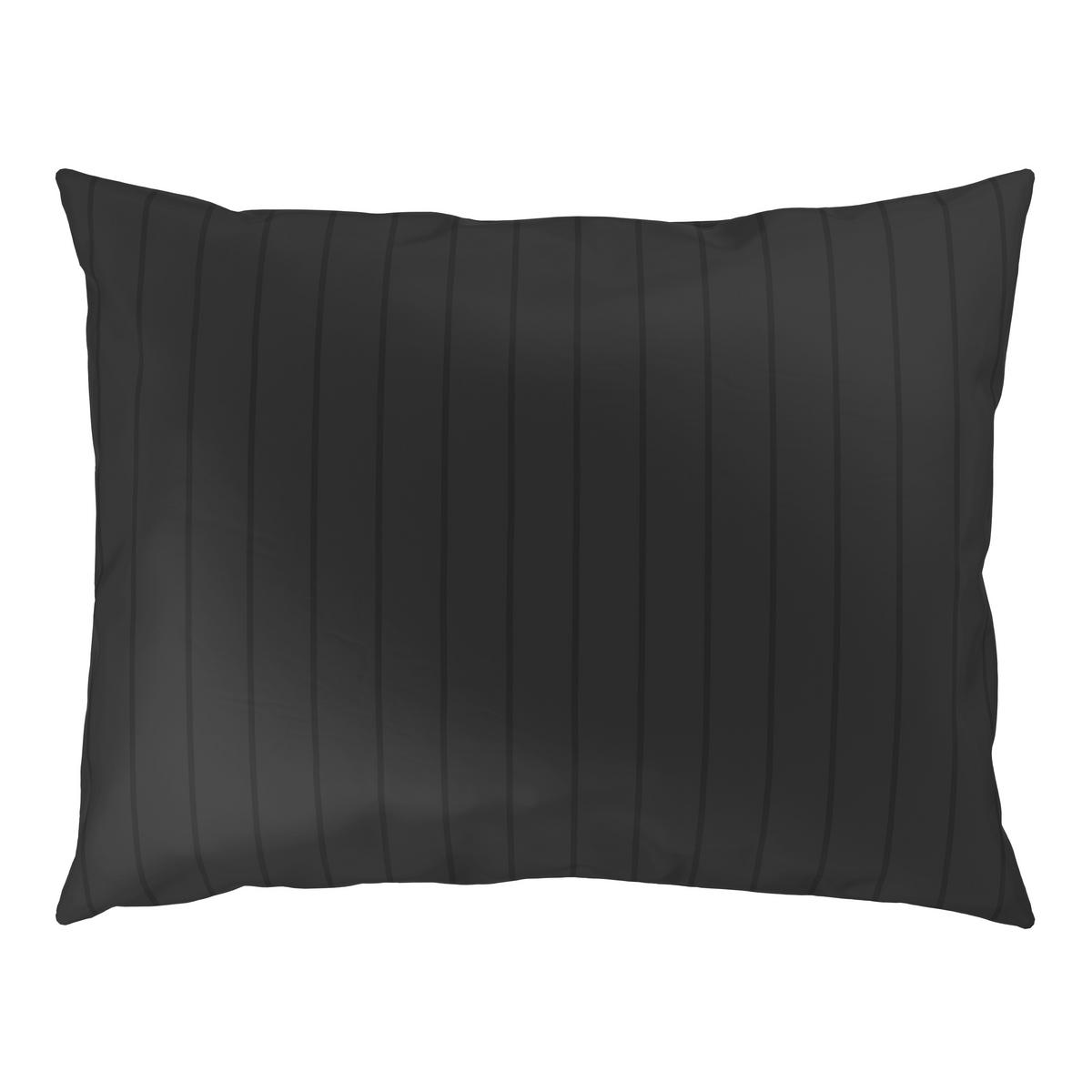 POVLEČENÍ DOBBY STREIF, 90x70/140x200 cm - černá, textil (140/200cm) - Mömax