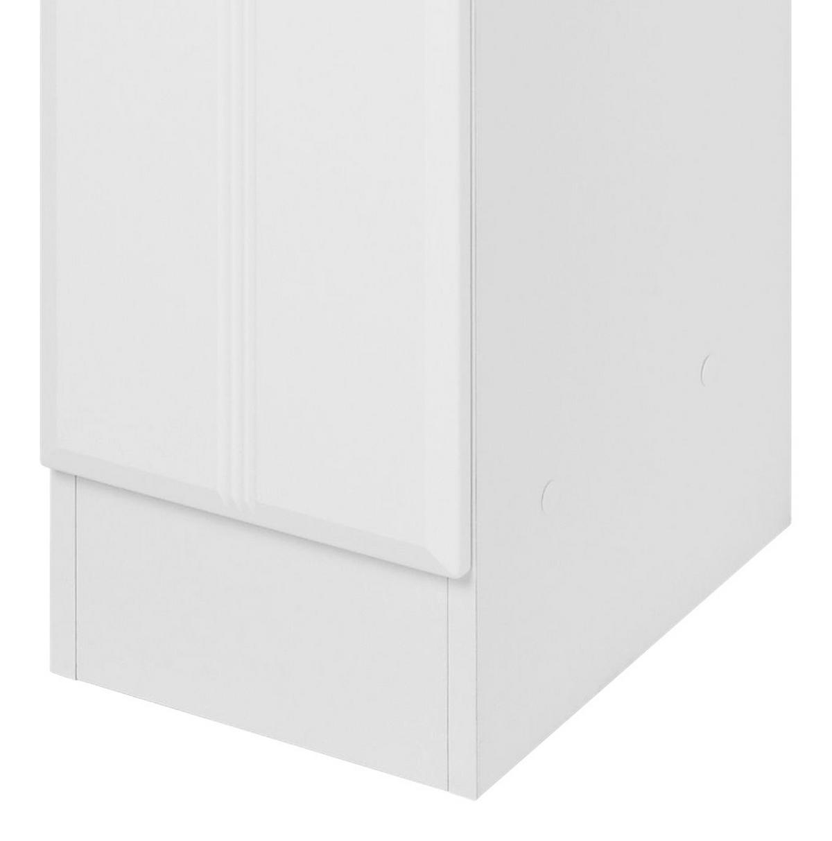 Hochschrank mit Lade Rallye 25cm, Weiß Dekor - Weiß, KONVENTIONELL, Holzwerkstoff (25/190/34cm) - Held