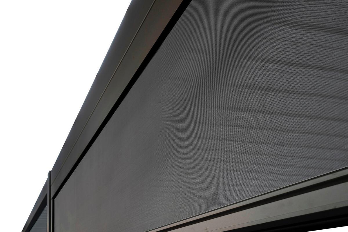 Pergola Deluxe Classic Rollo 300cm Anthrazit - Anthrazit/Grau, MODERN, Textil/Metall (300/250/10cm) - Gardenson